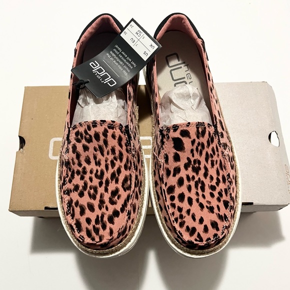 Hey Dude Shoes Hey Dude Leopard Rose Lena Slip On Shoes Poshmark